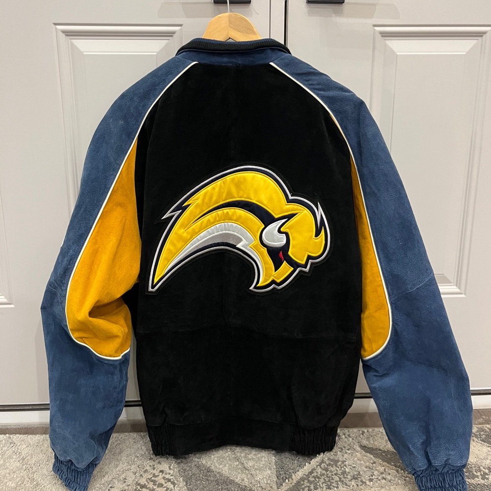 Buffalo Sabres Vintage Suede Jacket Rare Mint Condition Official NHL Licensed